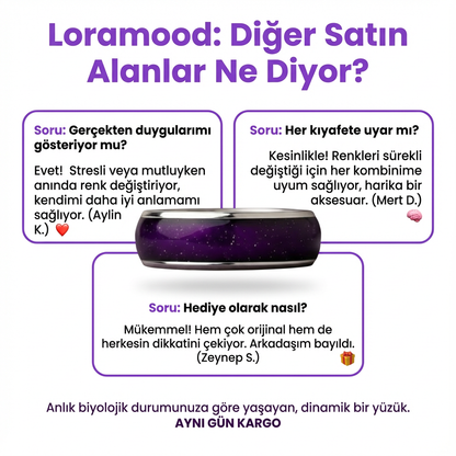 Loramood™ Renk Değiştiren Yüzük