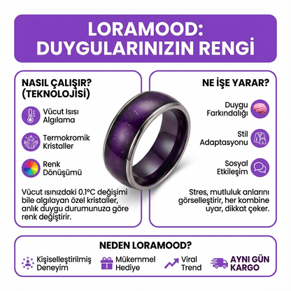 Loramood™ Renk Değiştiren Yüzük