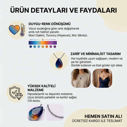 Loramood™ Renk Değiştiren Kolye